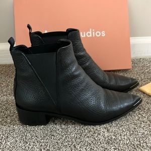 Acne Studios Jensen Grain Leather Bootie 40